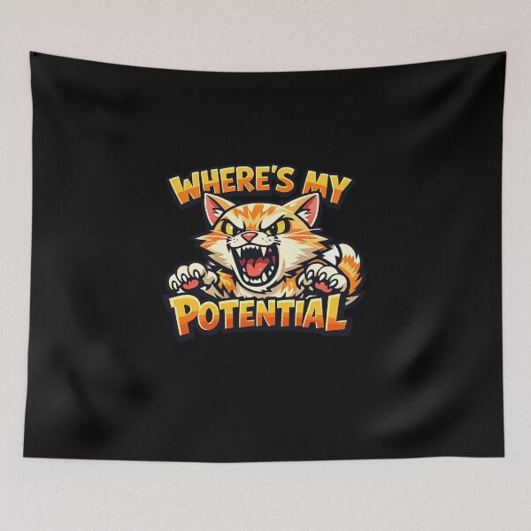 Item preview, WHERES MY POTENTIALLL!? AGHHH cat. designed and sold by vecart34.