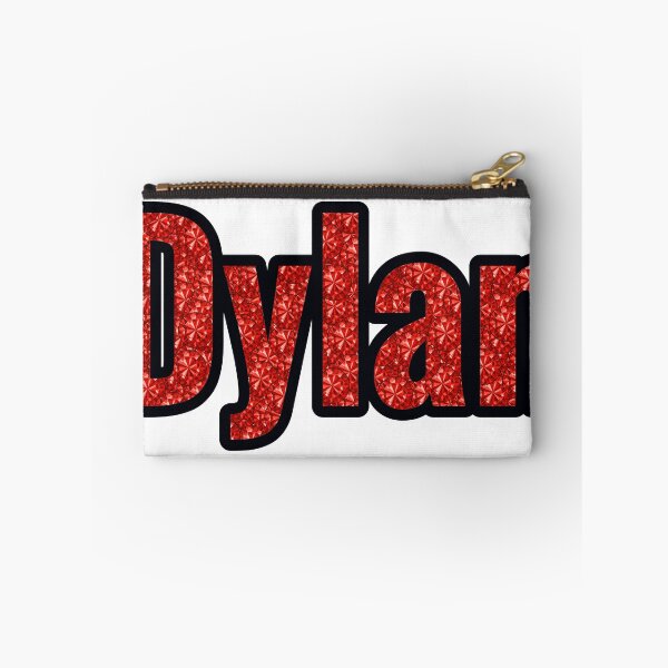 Item preview, Dylan Boy Name Red Rhinestone Texture designed and sold by TheIconSmith.