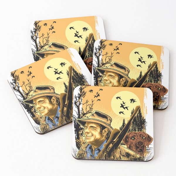 Item preview, Vintage Duck Hunter with Hunting Dog - Outdoor Wildlife Illustration designed and sold by PCGraphicStudio.