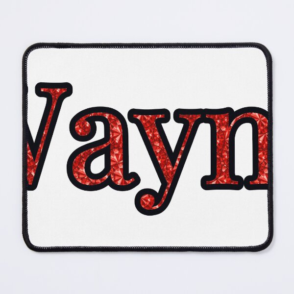 Item preview, Wayne Boy Name Red Rhinestone Texture designed and sold by TheIconSmith.