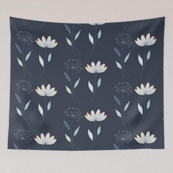 Item preview, Embroidered Wildflower Botanical Art designed and sold by MegaNovaArt.