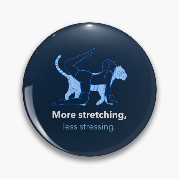 Item preview, More Stretching Less Stressing Tiger Pose Yoga T-Shirt designed and sold by WellspringXflow.