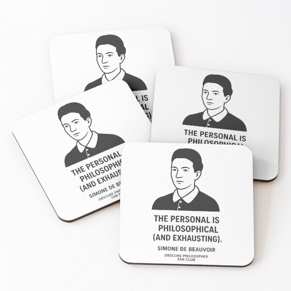 Item preview, Simone de Beauvoir — The Personal Is Philosophical (And Exhausting) | Obscure Philosopher Fan Club designed and sold by Grand Illusions.