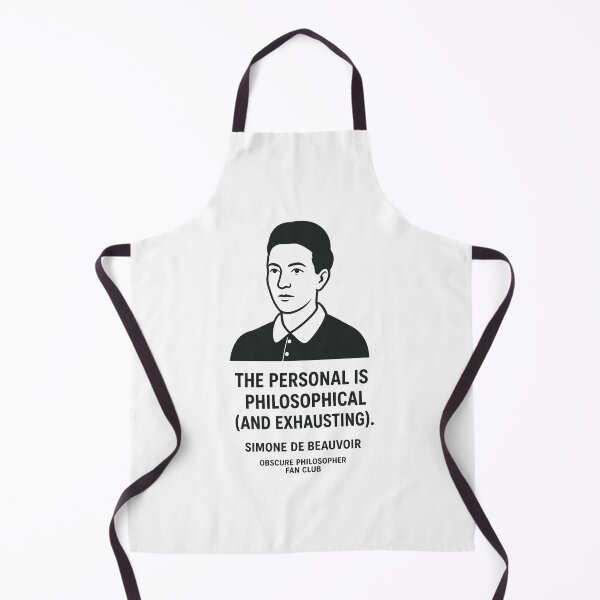 Item preview, Simone de Beauvoir — The Personal Is Philosophical (And Exhausting) | Obscure Philosopher Fan Club designed and sold by Grand Illusions.