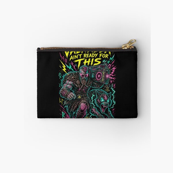 Item preview, Valhalla Ain’t Ready for This - Viking Street Raver with Boombox Tee designed and sold by FocusedPatterns.