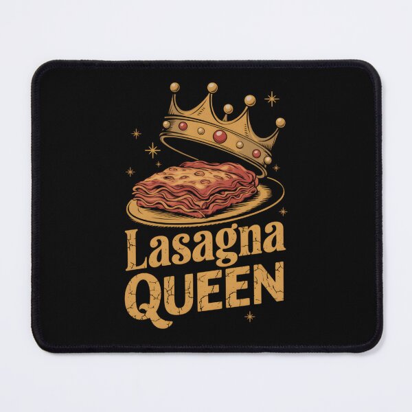 Item preview, Lasagna Queen Cute Golden Crown Cheesy Italian Food Lover Graphic Design designed and sold by Serene woods.