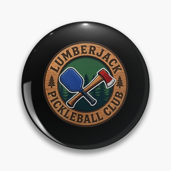 Item preview, Lumberjack Pickleball Club Crossed Axe Paddle Vintage Sports Logo Graphic Art designed and sold by Serene woods.