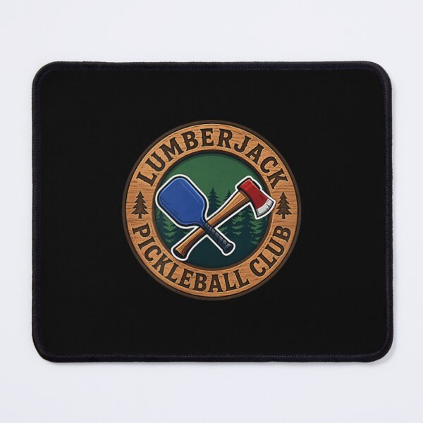 Item preview, Lumberjack Pickleball Club Crossed Axe Paddle Vintage Sports Logo Graphic Art designed and sold by Serene woods.