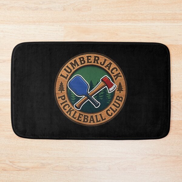 Item preview, Lumberjack Pickleball Club Crossed Axe Paddle Vintage Sports Logo Graphic Art designed and sold by Serene woods.