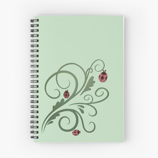 Item preview, Whimsical ladybug vector flourish swirls  designed and sold by Variety Arts.