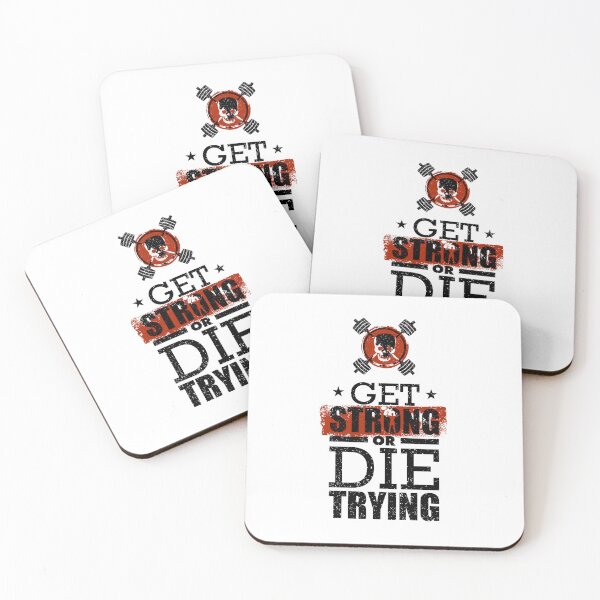 Item preview, Get Strong Or Die Trying Skull Barbell Workout designed and sold by Gravelpeak Co..