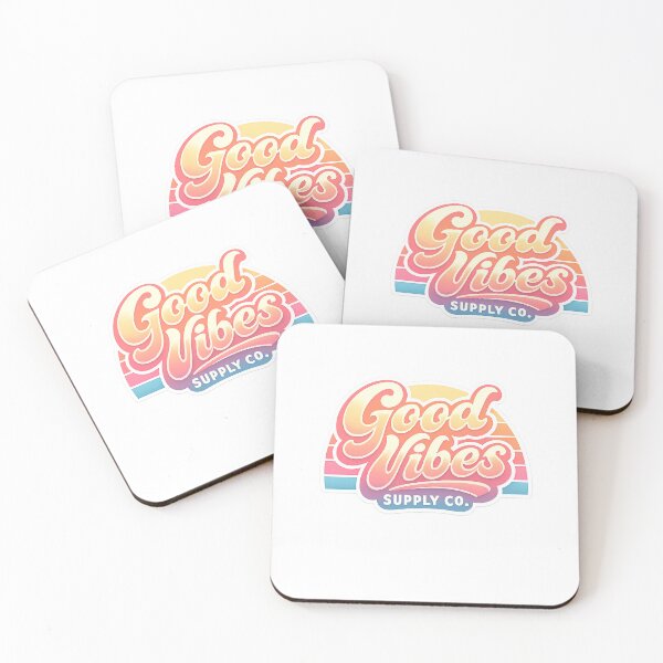 Item preview, Copy of Good Vibes Supply Co Retro Sunset Typography T-Shirt Design designed and sold by RelateAndTee.