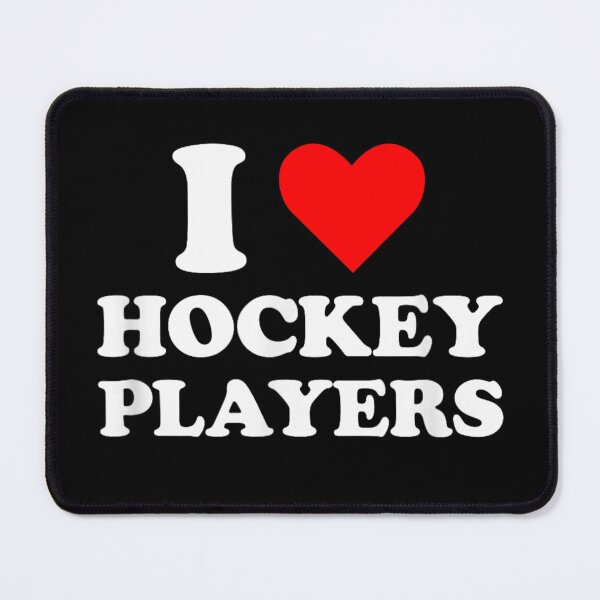 Item preview, I Love Hockey Players Classic Bold Red Heart Ice Hockey Fan designed and sold by Serene woods.