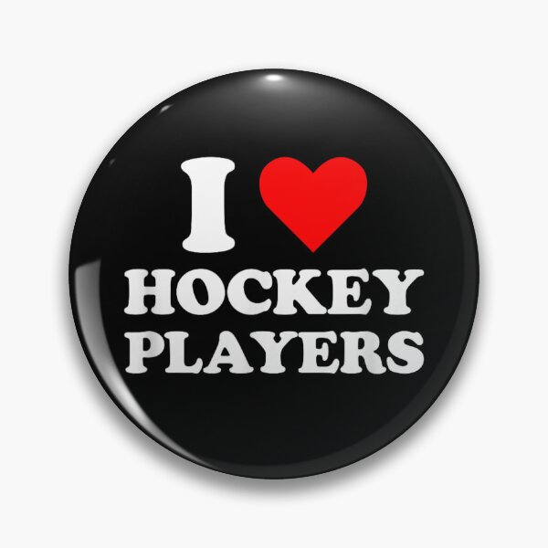 Item preview, I Love Hockey Players Classic Bold Red Heart Ice Hockey Fan designed and sold by Serene woods.