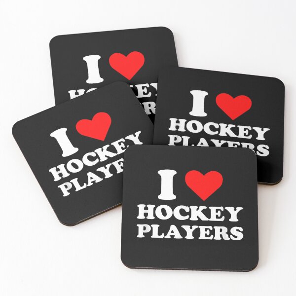 Item preview, I Love Hockey Players Classic Bold Red Heart Ice Hockey Fan designed and sold by Serene woods.