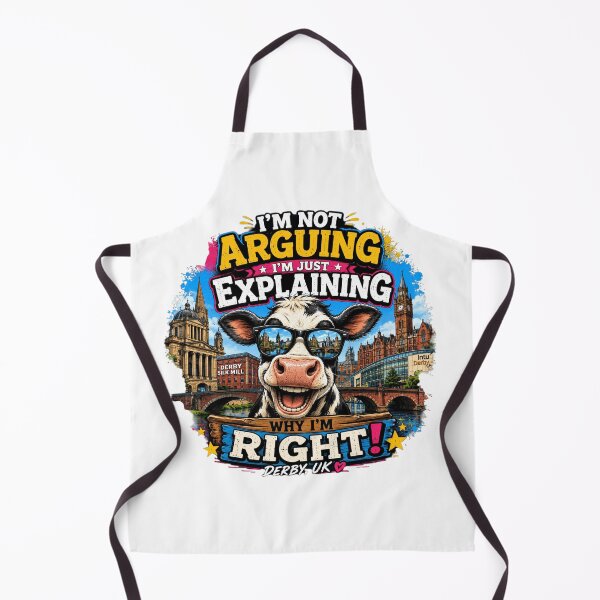 Item preview, I’m Not Arguing I’m Just Explaining Why I’m Right Cow T-Shirt – Funny Derby UK Farm Animal Graphic Tee designed and sold by Sushikidsntoddlers.