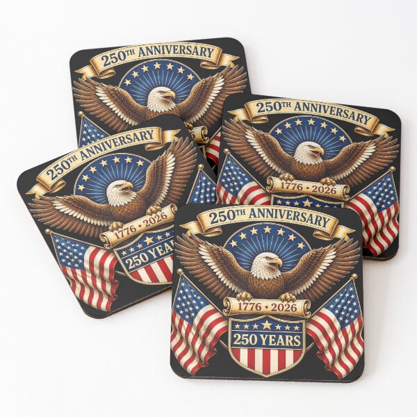 Item preview, Patriotic American Eagle United States 250th Anniversary Semiquincentennial Quarter Millennial Celebration designed and sold by Taniyah Gomes.