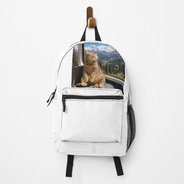 Item preview, Mountain Cable Car Cat designed and sold by LovelyCatGalaxy.