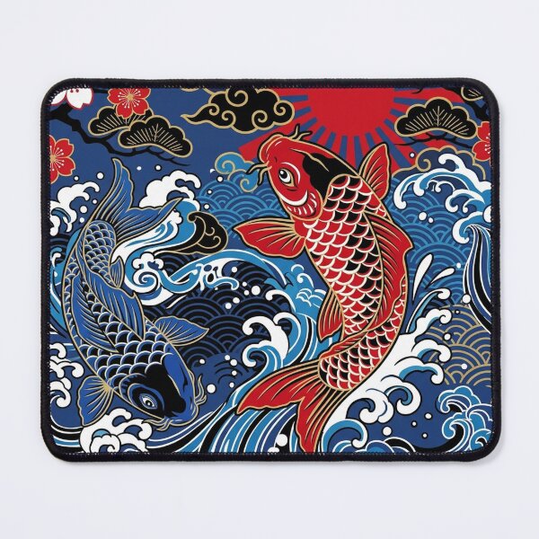 Item preview, Dynamic Koi Fish Hanafuda Graphic Art designed and sold by Hikariha Studio.