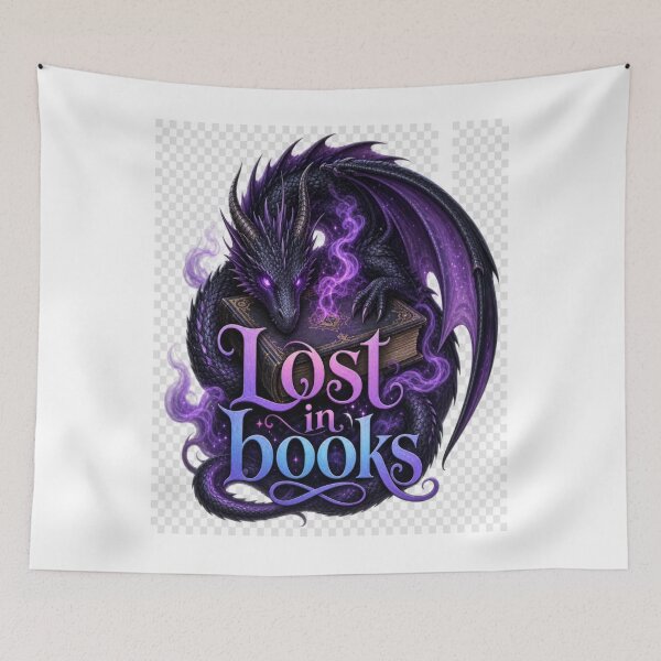 Item preview, Fantasy dragon book design designed and sold by BookedAndDesign.