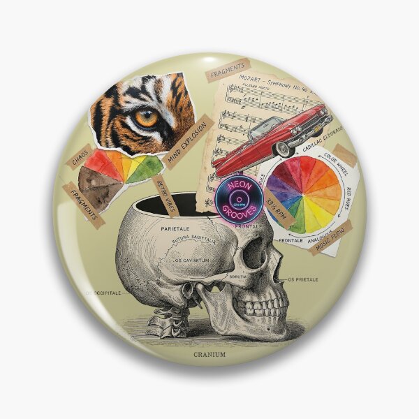 Item preview, Anatomical Surrealism Mind Explosion Collage Art designed and sold by GrabaHuk.