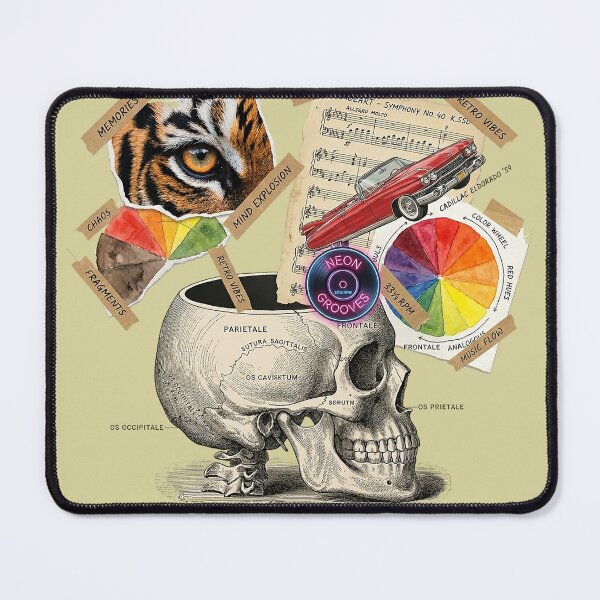 Item preview, Anatomical Surrealism Mind Explosion Collage Art designed and sold by GrabaHuk.