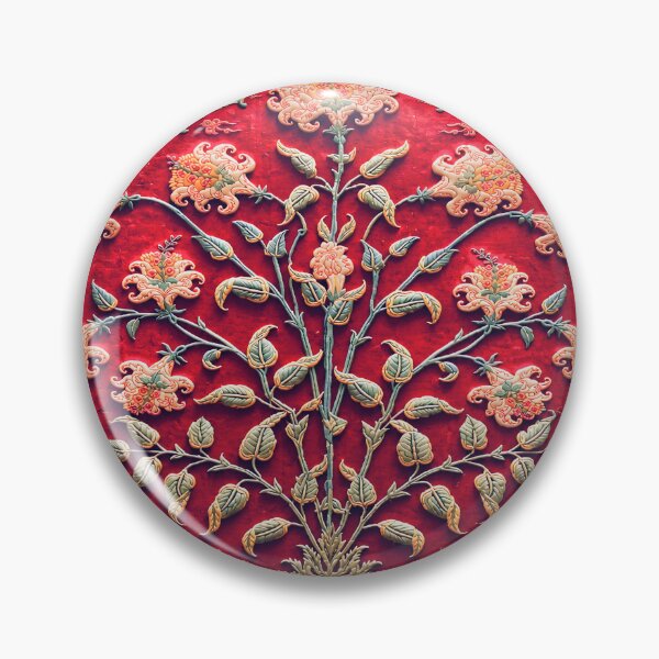 Artikelvorschau, Indischer Blumenteppich, Druck aus dem 17. Jahrhundert entworfen und verkauft von Vicky Brago-Mitchell®.