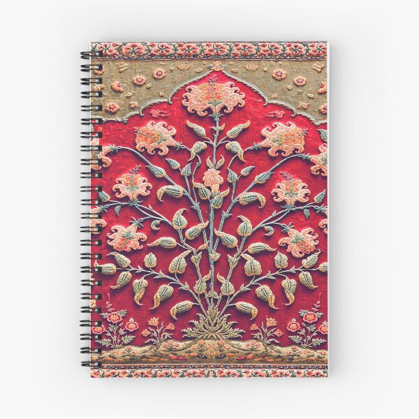 Artikelvorschau, Indischer Blumenteppich, Druck aus dem 17. Jahrhundert entworfen und verkauft von Vicky Brago-Mitchell®.
