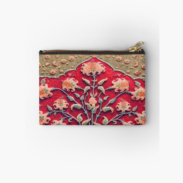 Item preview, Indian Floral Rug 17th Century Print designed and sold by Vicky Brago-Mitchell®.