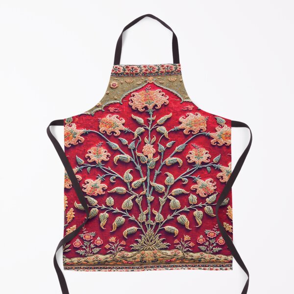 Item preview, Indian Floral Rug 17th Century Print designed and sold by Vicky Brago-Mitchell®.