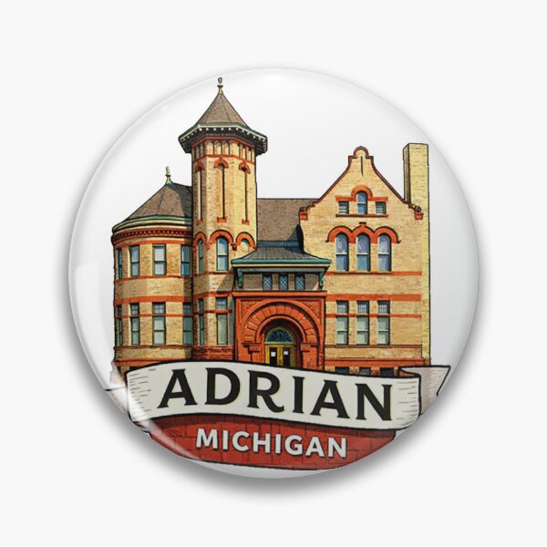 Item preview, Adrian Michigan Travel Retro Building designed and sold by Eif53.