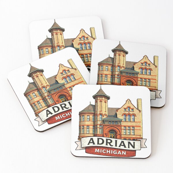 Item preview, Adrian Michigan Travel Retro Building designed and sold by Eif53.