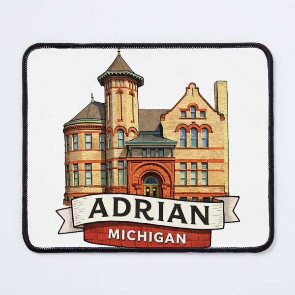 Item preview, Adrian Michigan Travel Retro Building designed and sold by Eif53.