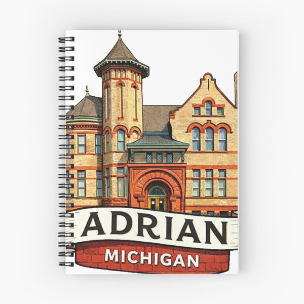 Item preview, Adrian Michigan Travel Retro Building designed and sold by Eif53.