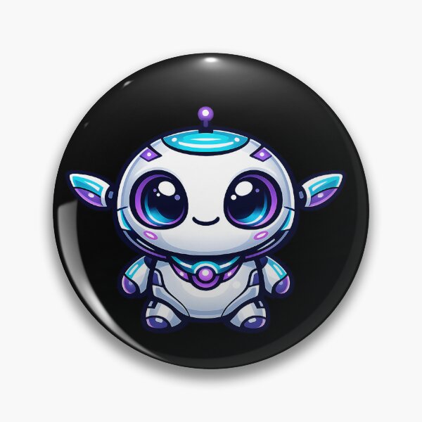 Item preview, NeoGlow Alien Mascot Cute Futuristic Kawaii Cyberpunk Creature Design designed and sold by Vexilune.