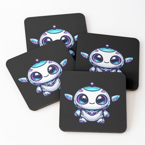 Item preview, NeoGlow Alien Mascot Cute Futuristic Kawaii Cyberpunk Creature Design designed and sold by Vexilune.