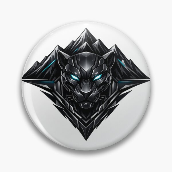 Item preview, Futuristic Black Panther Mountain Logo designed and sold by Ethan Cross Digital.