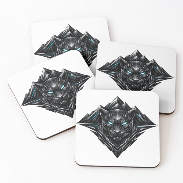 Item preview, Futuristic Black Panther Mountain Logo designed and sold by Ethan Cross Digital.