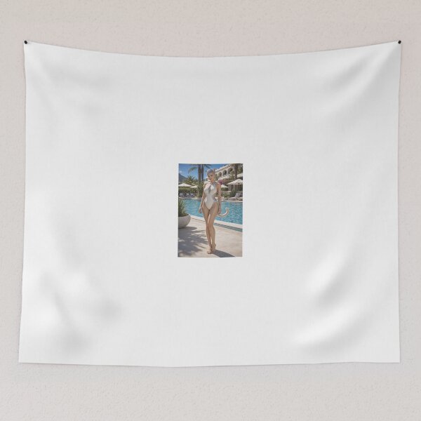 Item preview, Blue Haired Cat Girl by Luxury Poolside designed and sold by CathryneDelamort.