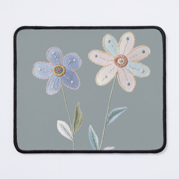 Item preview, Pastel Floral Embroidery Art designed and sold by MegaNovaArt.