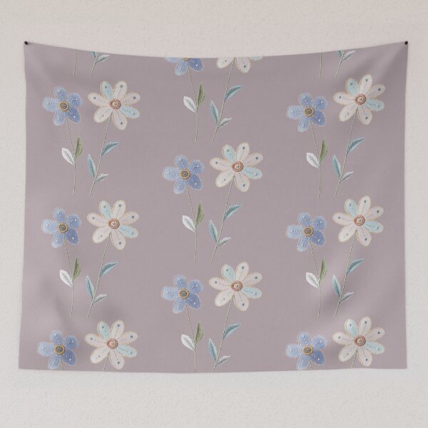 Item preview, Pastel Floral Embroidery Art designed and sold by MegaNovaArt.