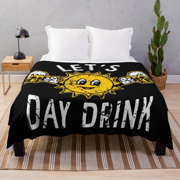 Item preview, Funny Retro Vintage Sun Character Lets Day Drink Summer Beer Lovers designed and sold by Taniyah Gomes.