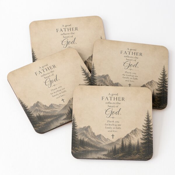 Item preview, A Good Father Reflects the Heart of God | Christian Wilderness Art | Rustic Faith Design designed and sold by AnimalAirtistry.