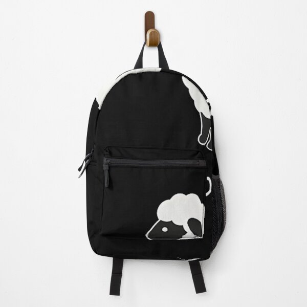 Item preview, Minimalist Cute Cartoon Lost Sheep Found Black Background Simple Animal Art designed and sold by LizzyKeiko.