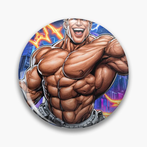 Item preview, Sticker - Decal - Comic Power: Heroic Flex in Futuristic City #24 designed and sold by ForeverPrintsOK.