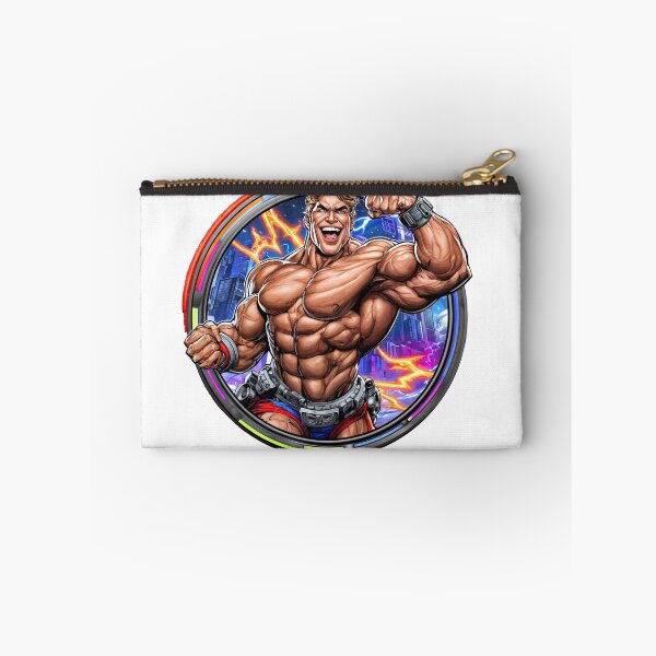 Item preview, Sticker - Decal - Comic Power: Heroic Flex in Futuristic City #24 designed and sold by ForeverPrintsOK.