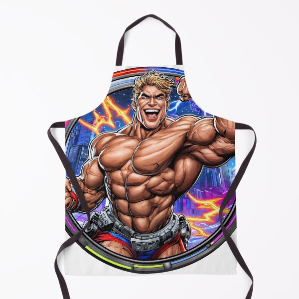 Item preview, Sticker - Decal - Comic Power: Heroic Flex in Futuristic City #24 designed and sold by ForeverPrintsOK.