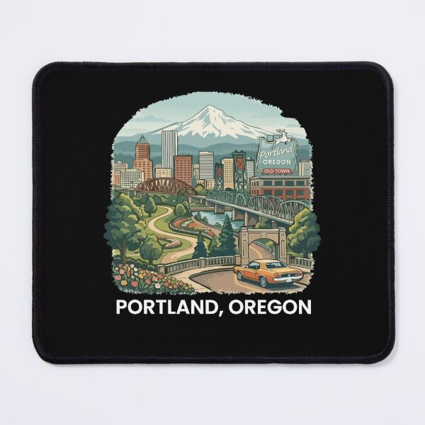 Item preview, Portland Oregon Souvenir Skyline Old Town Portland designed and sold by DSWShirts.
