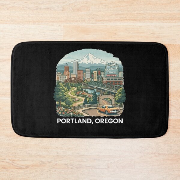 Item preview, Portland Oregon Souvenir Skyline Old Town Portland designed and sold by DSWShirts.