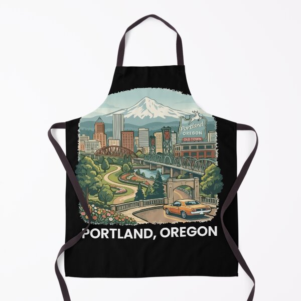 Item preview, Portland Oregon Souvenir Skyline Old Town Portland designed and sold by DSWShirts.